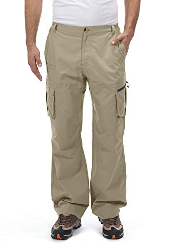 Little Donkey Andy Men's Quick Dry UPF 50+ Cargo Pants, Stretch Lightweight Outdoor Hiking Pants