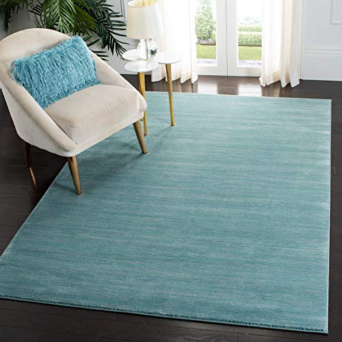 Safavieh Vision Collection VSN606B Modern Contemporary Ombre Tonal Chic Area Rug, 4' x 6', Aqua