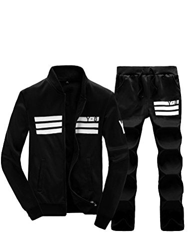 Lavnis Men's Casual Tracksuit Long Sleeve Running Jogging Athletic Sports Set